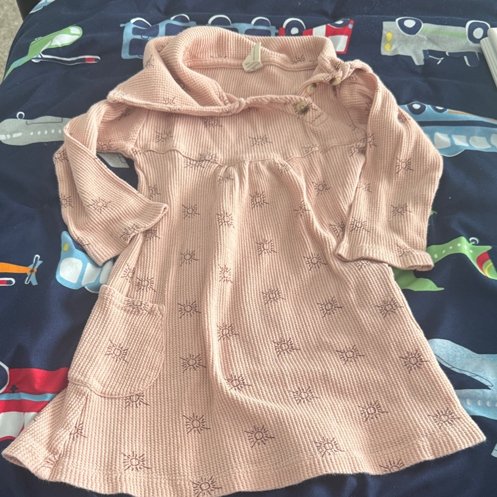 Kate Quinn Blush waffle cotton fall Dress